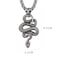 Nainsect Retro Zodiac Snake Pendant Necklace Mens