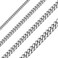 Sunling Solid Stainless Steel Cuban Chain Necklace For Men and Women Waterproof Curb Link Necklace ChainWidths 35mm 5mm 7mm 9mmChain Lengths 1636