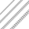 Sunling Solid Stainless Steel Cuban Chain Necklace For Men and Women Waterproof Curb Link Necklace ChainWidths 35mm 5mm 7mm 9mmChain Lengths 1636