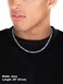 Suplight 6mm Silver Figaro Chain for Men 22 Inch Necklace