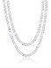 Suplight 6mm Silver Figaro Chain for Men 22 Inch Necklace