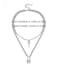 Tanyoyo Lock Key Pendant Necklace Statement Long Chain Punk Multilayer Choker Necklace for Women Men