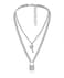 Tanyoyo Lock Key Pendant Necklace Statement Long Chain Punk Multilayer Choker Necklace for Women Men