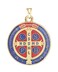 Intercession Saint Benedict Color Medal Golden Large 114 inches