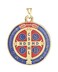 Intercession Saint Benedict Color Medal Golden Large 114 inches