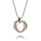 ANIEJUFI Stainless Steel 3 Interlocking Circles Pendant Necklace for Men Women with Free 24 Chain Rose Gold