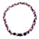 MapofBeauty unisex adult 18 Sport Three Colors Three Braided Rope Tornado Necklace Royal BlueRedWhite