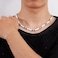 ONBRIG Puka Shell Necklace Men Summer Surfer Necklace Seashell Necklaces for Women Beach Necklaces for Men Beach Jewelry White coconut shell black beads