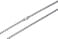 SINLEO Titanium Stainless Steel Small Beads Ball Chain Necklace for Men Women Dog Tag Link Chain Silver 2MM 24 Inches