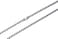 SINLEO Titanium Stainless Steel Small Beads Ball Chain Necklace for Men Women Dog Tag Link Chain Silver 2MM 24 Inches