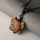 STWTR Hawaiian Turtle Pendant Necklace Men Women Adjustable Rope Surfer Necklace Handmade Necklace