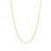 ELBLUVF 18K Stainlesssteel Simple Link Curb Chain Necklace for Women Gold 17inches
