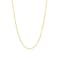 ELBLUVF 18K Stainlesssteel Simple Link Curb Chain Necklace for Women Gold 17inches