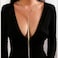 FUTIMELY Dainty Long Gold Necklace for WomenThin Herringbone Chain NecklaceLong Lariat Necklace Body Jewelry Gold