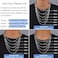 Jewlpire 925 Sterling Silver Chain Necklace for Women 2MM Rope Chains Silver Chain for Women Sturdy Durable Comfortable Womens Chains Necklace 20 Inch