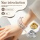 Wshxjzyay 2 Pack Bendable Necklaces for WomenBendable Snake Chain Infinite Loop Necklace GoldCollar Multiusos Versatile Flexible Adjustable Snake Bracelet Choker