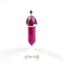 Anglacesmade Bullet Shape Gemstone Choker Necklace Hexagonal Pointed Reiki Chakra Pendant Leather Necklace Bohemian Jewelry for WomenRose Ruby