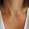 BAYLAY N Initial Necklace for Women Initial Necklace Dainty Letter Monogram Name Necklaces for Women
