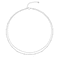 CHESKY Silver Layered Choker Necklaces for Women Dainty Silver Plated Satellite Beaded Chain Necklace Tiny Thin Layering Beads Chokers Simple Trendy Minimalist Jewelry