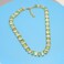 CIOOU Crystal Rhinestone Gemstone Choker Collar Necklace for Women Sparkly Colorful Emerald Neck Chain Statement Necklace Gem green clear