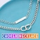 CLOACE Layered Chunky Choker Necklace Silver Cuban Link Chain Thick Necklaces Punk Jewelry for WomenSilver cuban chain