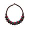 COLORFUL BLING Ethnic Large Chunky Wooden Beaded Necklaces Boho African Statement Necklace Handmade Tribal Collar Choker Bib Jewelryjoint brown mix