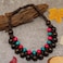 COLORFUL BLING Ethnic Large Chunky Wooden Beaded Necklaces Boho African Statement Necklace Handmade Tribal Collar Choker Bib Jewelryjoint brown mix