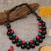 COLORFUL BLING Ethnic Large Chunky Wooden Beaded Necklaces Boho African Statement Necklace Handmade Tribal Collar Choker Bib Jewelryjoint brown mix