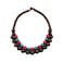COLORFUL BLING Ethnic Large Chunky Wooden Beaded Necklaces Boho African Statement Necklace Handmade Tribal Collar Choker Bib Jewelryjoint brown mix