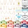 Cunno 49 Pcs Boho Jewelry Set for Women Surfer Wave Friendship Bracelets Layered Necklace Hair Clip Summer Beach GiftVintage