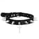 FNQUFUJ Goth Spiked Choker Necklaces For Women Men Leather Collar Cross Studded Chokers Emo Accessories silver cross