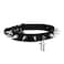 FNQUFUJ Goth Spiked Choker Necklaces For Women Men Leather Collar Cross Studded Chokers Emo Accessories silver cross