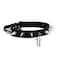 FNQUFUJ Goth Spiked Choker Necklaces For Women Men Leather Collar Cross Studded Chokers Emo Accessories silver cross