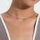 FUTIMELY Bohemia Green Beaded Beads Choker Necklace for WomenSimple Fresh Green Beaded Square Round Bead Choker Necklace SilverColored round bead