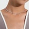 FUTIMELY Bohemia Green Beaded Beads Choker Necklace for WomenSimple Fresh Green Beaded Square Round Bead Choker Necklace SilverColored round bead