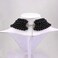 GRACE JUN Multilayer Strand Chain Faux Pearls Flapper Beads Cluster Long Choker NecklaceBlack