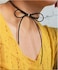 Jumwrit Bow Tie Choker Necklace Simple Black Velvet Adjustable Necklace for Women