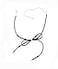 Jumwrit Bow Tie Choker Necklace Simple Black Velvet Adjustable Necklace for Women
