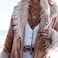 Kercisbeauty Boho Brown Wrap Velvet Choker Long Chain Tassels Necklace for Women Brown