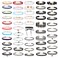 K&Q KQ 52 PCS Choker Necklace Classic MutiColor Gothic Collar Cute Lace Velvet Choker Necklace Set