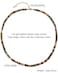 Lightock Simple 4mm Gemstones and Crystals Beaded Necklace Adjustable Choker Necklaces for Women Gifts Indian Agate