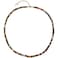 Lightock Simple 4mm Gemstones and Crystals Beaded Necklace Adjustable Choker Necklaces for Women Gifts Indian Agate