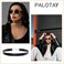 Palotay Black Leather Chokers for Women Adjustable Gothic Choker Collars Necklace 01in03in05in Width 3Pcs Black Leather