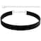 STACKABLE CREATIONS Leather Choker for Women 06 Classic Ribbon Style Adjustable 1218 Stainless Steel Clasp Minimalist Goth90s Layering Collar Black