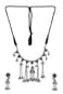 Jewel India Statement Ethnic Indian Handmade Boho Silver Oxidized Tribal Tassel Choker Necklace Jewelry