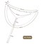 Suyi Stylish Layered Sequins Choker Necklace with Thin Long Chain Pendant for Women Lady ASilver