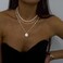 Tasiso Silver Necklaces for Women Stackable Stack Sterling Silver Choker Necklaces for Women Trendy Layered Cuban Necklace Set Jewelry