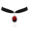 TKHLT Blood Bat Cameo Choker Necklace Gothic Red Cabochon Pendent Necklace Vampire Accessories for Women