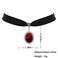 TKHLT Blood Bat Cameo Choker Necklace Gothic Red Cabochon Pendent Necklace Vampire Accessories for Women
