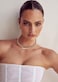 WOWORAMA Silver Chunky Cuff Choker Necklace for Women Teardrop Collar Necklaces Spring Metal Open Cuff Necklace Silver Statement Choker Necklaces